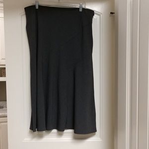 Counterparts gray midi skirt.